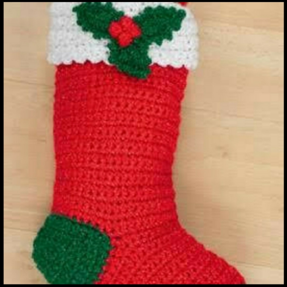 Crochet Christmas stocking